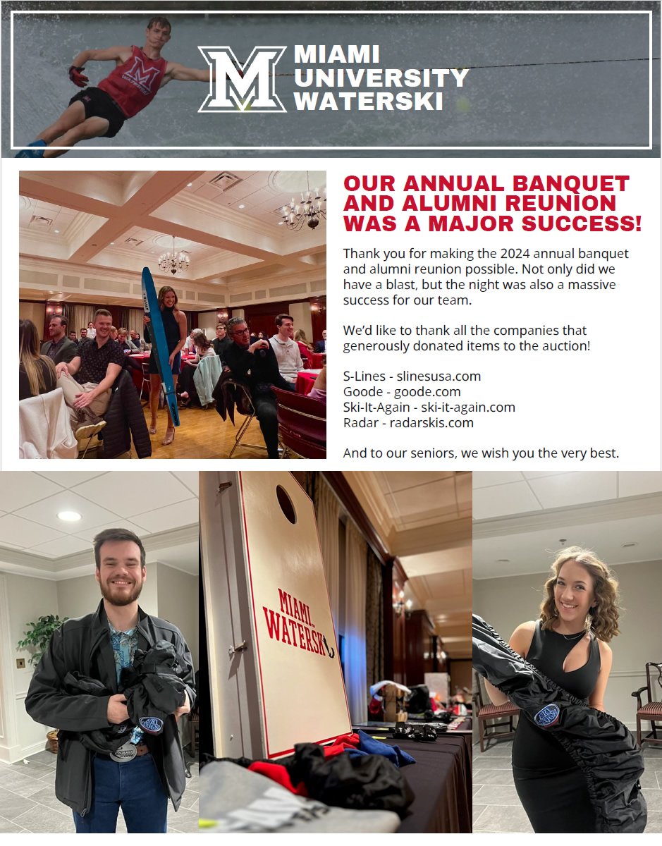 Miami OH Waterski Team Annual Banquet and Auction